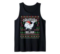 Pull de Noël Moche « All I Want for Christmas is A Beluga Whale » Débardeur