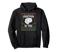Pull de Noël Moche « All We Want for Christmas is You Family » Sweat à Capuche