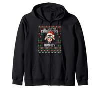 Pull de Noël Moche âne pour Amoureux des ânes Sweat à Capuche