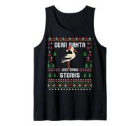 Pull de Noël Moche avec Inscription « Dear Santa Just Bring Storks » Débardeur