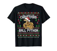 Pull de Noël Moche Boule Python pour Amoureux des Serpents T-Shirt