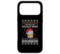 Pull de Noël Moche Bourbon I'm Full of Holiday Spirit Coque pour iPhone 17 Pro Max