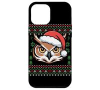 Pull de Noël Moche Chouette à Cornes Coque pour iPhone 12 Pro Max
