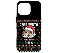 Pull de Noël Moche Chouette à Cornes Dear Santa Coque pour iPhone 16 Pro