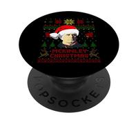 Pull de Noël Moche drôle William président McKinley PopSockets PopGrip Adhésif