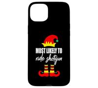 Pull de Noël Moche Elfe avec Inscription « Most Likely to Ride Shotgun Elf » Coque pour iPhone 15 Plus