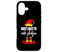 Pull de Noël Moche Elfe avec Inscription « Most Likely to Ride Shotgun Elf » Coque pour iPhone 17