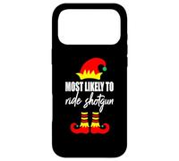 Pull de Noël Moche Elfe avec Inscription « Most Likely to Ride Shotgun Elf » Coque pour iPhone 17 Pro Max