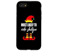 Pull de Noël Moche Elfe avec Inscription « Most Likely to Ride Shotgun Elf » Coque pour iPhone SE (2020) / 7/8