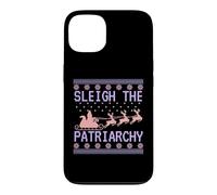 Pull de Noël Moche féministe traîneau Le patriarcat drôle Coque pour iPhone 13