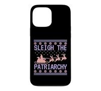 Pull de Noël Moche féministe traîneau Le patriarcat drôle Coque pour iPhone 13 Pro Max