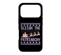 Pull de Noël Moche féministe traîneau Le patriarcat drôle Coque pour iPhone 17 Pro