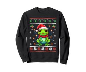 Pull de Noël moche grenouille pour adultes et enfants Sweatshirt
