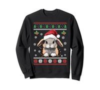 Pull de Noël moche lapin mignon pour adultes et enfants Sweatshirt