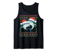 Pull de Noël Moche Père Noël Baleine Requin Débardeur