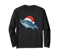 Pull de Noël Moche Père Noël Baleine Requin Manche Longue