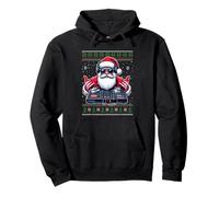 Pull de Noël Moche Père Noël DJ Mixer Musique Sweat à Capuche