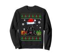 Pull de Noël moche pour amoureux des chiens Scottish Terrier Chapeau de Père Noël Sweatshirt