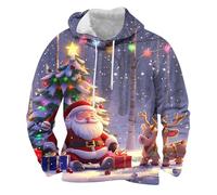 Pull De Noel Moche Pull Moche De Noel Homme Veste Homme LED Le Le Plus A Capuche Sweat Grande Taille Sapin Adulte Pul 3XL Femme Décoration Extérieure LED Funny Christmas Sweater Noël Pull'De Noël