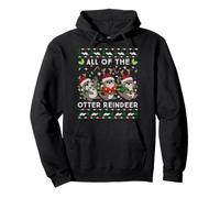 Pull de Noël Moche Renne All of The Otter Sweat à Capuche
