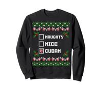 Pull de Noël Naughty Nice Cuban Ugly de Santas List Sweatshirt