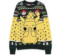 Difuzed Jersey Christmas Jumper Pikachu Pokemon