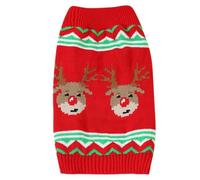 Pull de Noël pour Chiens, Chandails de Noël pour Chiots - Pull Chaud pour Chien Chemises de Noël Souples pour Chiens - pour Animaux de Compagnie en Maille Respirante Tissu pour Chien avec nymphe
