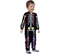 Pull de Noël pour couples, tenue d'Halloween pour parents et enfants, combinaison amusante avec imprimé et fermeture éclair (bébé), look partenaire, adulte, rose(w), 9 Monate