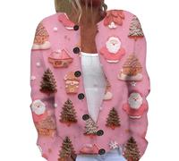 Pull De Noël pour Femme Sweatshirt Noel Homme Chic Sweat Sweat-Shirt Pas Cher Christmas Rigolo Molleton Pulls Hoodie Sapin Arbre Cloches