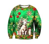Pull de Noël pour homme, pull de Noël avec inscription « Merry Christmas » - Motif de Noël - Unisexe - Drôle - Vêtements de Noël - Fête de Noël 2025 (S-XXL), #24- D, XXL