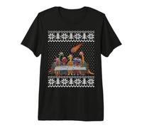 Pull de Noël « The Last Supper Dinosaur Extinction Ugly Christmas » T-Shirt Haut de Gamme