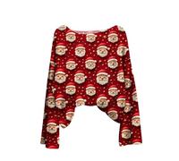Pull de Noel,Veste moumoute Femme,Top tricoté à Manches Longues et col du Cou pour Fille, Tendance, idéal pour Les Sorties Quotidiennes Tops Zippés pour Filles (Brick Red, S)*
