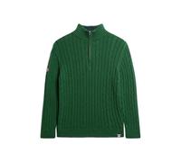 Pull de rugby en maille Ã col camionneur femme Superdry Vert L