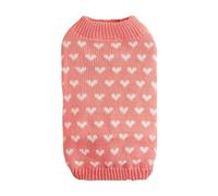 Pull de Saint-Valentin en tricot pour chiens et chats - Tenue romantique - Convient pour les races de petite, moyenne et grande taille - Haut d'hiver doux pour cadeaux d'amour (B, XXL)
