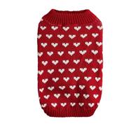 Pull de Saint-Valentin en tricot pour chiens et chats - Tenue romantique - Convient pour les races de petite, moyenne et grande taille - Haut d'hiver doux pour cadeaux d'amour (A, XXL)