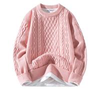 Pull demi-manches pour homme, élégant et confortable Fourrure, Rouge - H, XXL