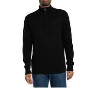 Superdry Wool Blend Half Zip Sweater Noir L Homme