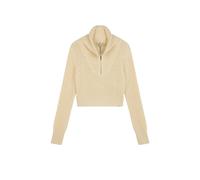Pull demi-zip femme Lee Blanc M