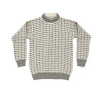 Pull DEVOLD ORIGINAL ISLENDER WOOL SWEATER (OFFWHITE/ANTHRACITE) Homme XL