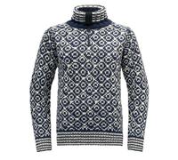 Pull DEVOLD SVALBARD WOOL ZIP NECK (NIGHT/OFFWHITE) Homme M