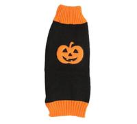 Pull d'halloween pour Animaux de Compagnie, Chaud et Extensible, col roulé, Citrouille, vêtements pour Animaux de Compagnie, Chats et Chiens, Automne et Hiver, activités (M)