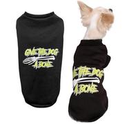 Pull d'Halloween pour chien - Donnez au chien un os - Costume d'Halloween pour chiens de petite et moyenne taille - Lavable en machine - Tenue de fête amusante pour chiots - Taille M/L - 46 x 23 cm (L