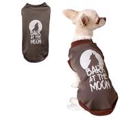 Pull d'halloween pour Chien - Pull aboiement à la Lune - Costume d'halloween pour Chiens de Petite, Moyenne et Moyenne Taille - Lavable en Machine - Tenue de fête Amusante pour Chiots - Taille M/L