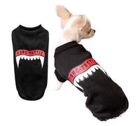 Pull d'halloween pour Chien - Pull Fangtastic pour Chien de Petite Taille - Lavable en Machine - Tenue de fête Amusante pour Chiots - Taille XS/S - 33 x 17 cm (L x l)