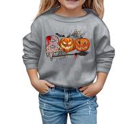 Pull d'halloween pour Enfants, Sweats à Capuche Filles Enfant Doux imprimé décontracté Quotidien extérieur Confortable Loisirs école Maternelle Automne Hiver
