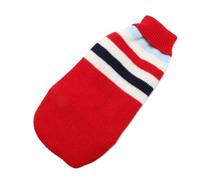 Pull d'hiver chaud à rayures pour grand chien de petite et grande taille pour chihuahua, manteau Golden Retriever, chiot - Vêtements pour animaux de compagnie (rayures rouges, 20)