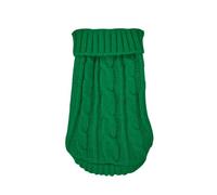 Pull d'hiver classique tricoté pour chien, chiot et chat de petite taille, vêtement de teckel, chihuahua, schnauzer (vert, taille M, 2,5 à 4 kg)