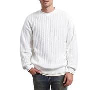 Pull d'hiver décontracté à manches longues en tricot torsadé pour homme