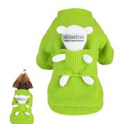 Pull d'hiver pour chien, vêtements d'hiver pour chiot avec ours, vêtements épais d'automne pour chiot à col roulé pour chat tenue pour l'extérieur