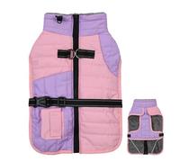 Pull d'hiver pour chiot au design élégant, veste d'hiver pour chien, manteau pour temps froid, vêtements d'hiver épais pour chiens, maison intérieure, extérieur, temps froid, salon, bordeaux, rose